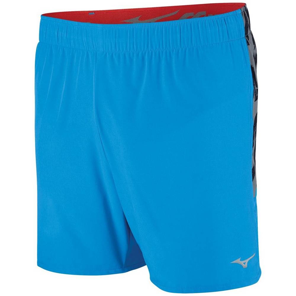 Mens Mizuno Alpha 5.5" Running Shorts Blue Philippines (PTVSJZ725)